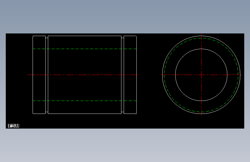 LM40UU直线轴承.dxf