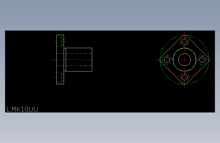 LMK10UU直线轴承.dxf