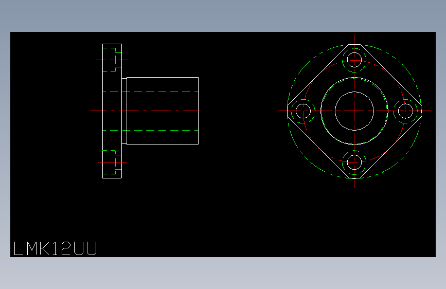 LMK12UU直线轴承.dxf