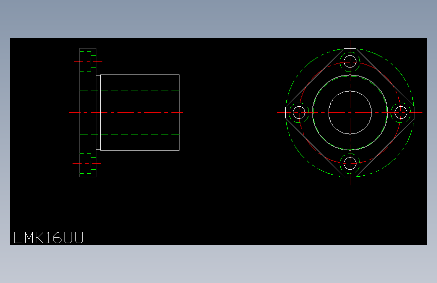LMK16UU直线轴承.dxf