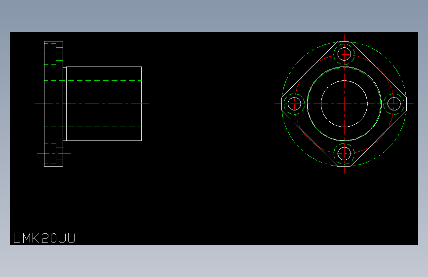 LMK20UU直线轴承.dxf
