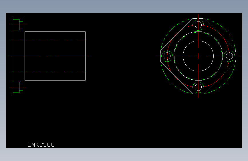 LMK25UU直线轴承.dxf
