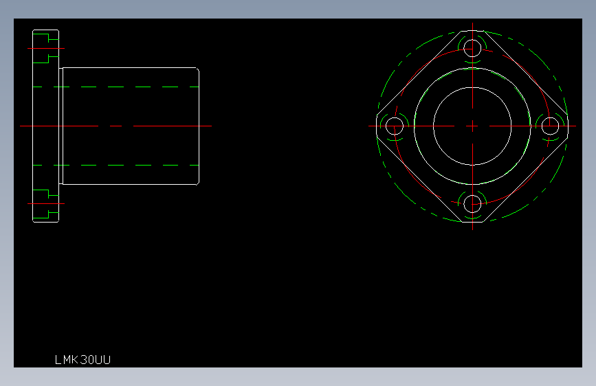 LMK30UU直线轴承.dxf