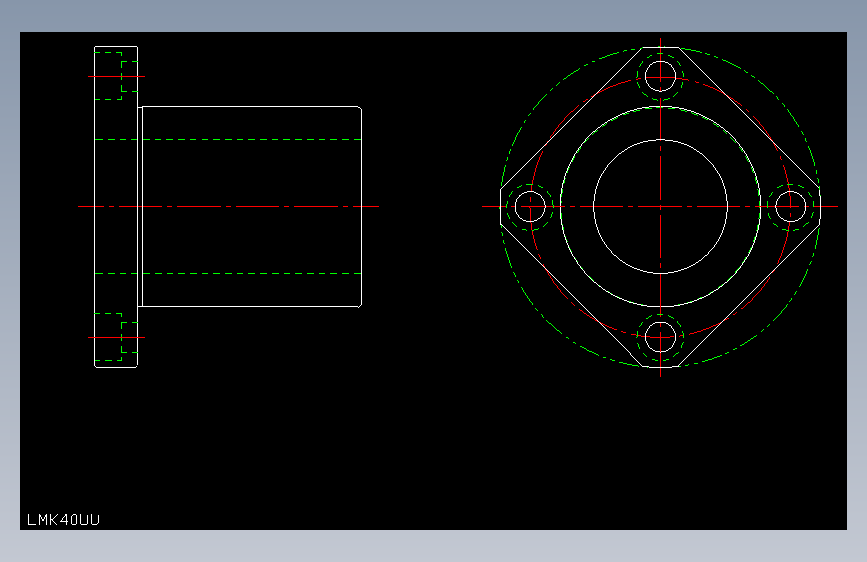 LMK40UU直线轴承.dxf