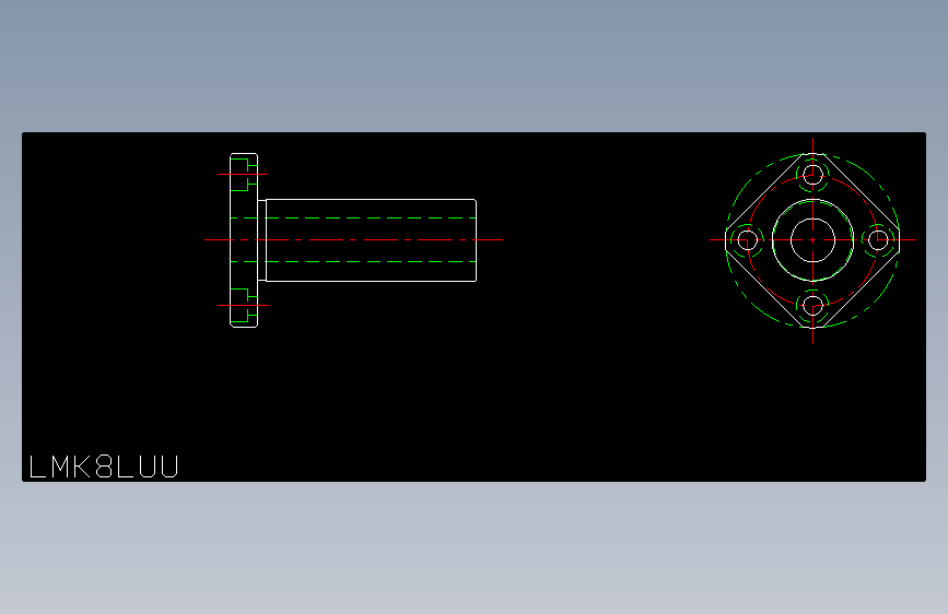 LMK8LUU直线轴承.dxf