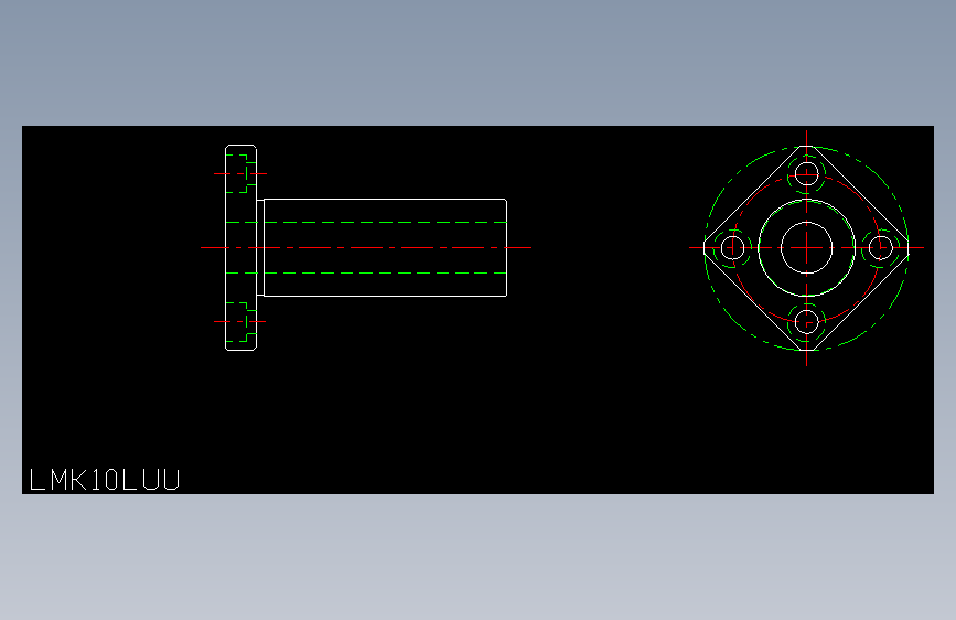LMK10LUU直线轴承.dxf