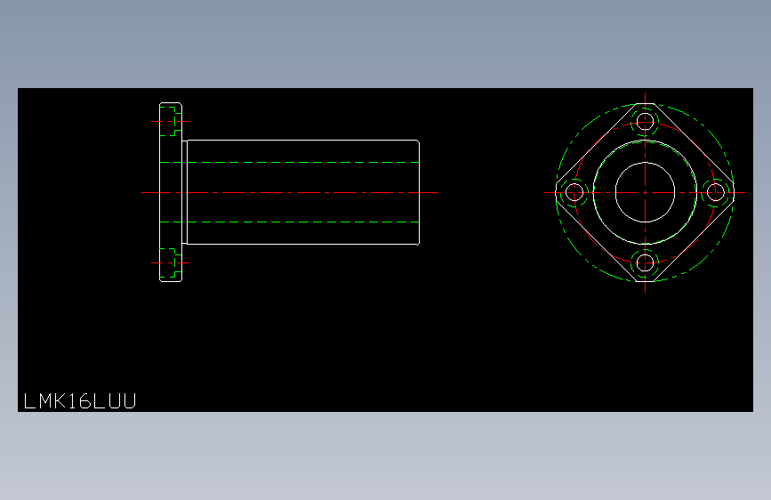 LMK16LUU直线轴承.dxf