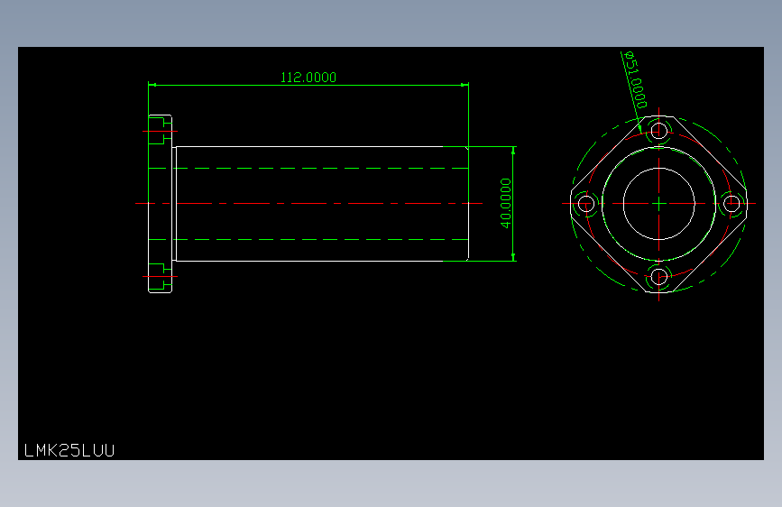 LMK25LUU直线轴承.dxf