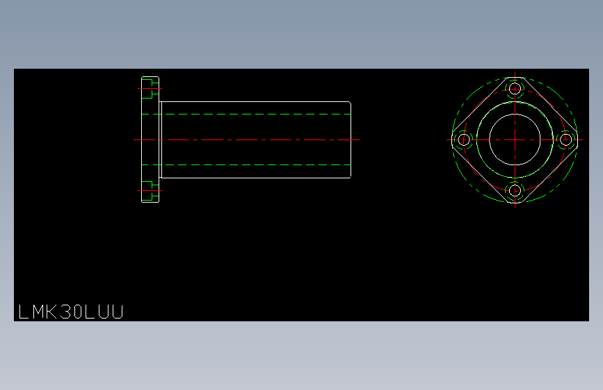 LMK30LUU直线轴承.dxf