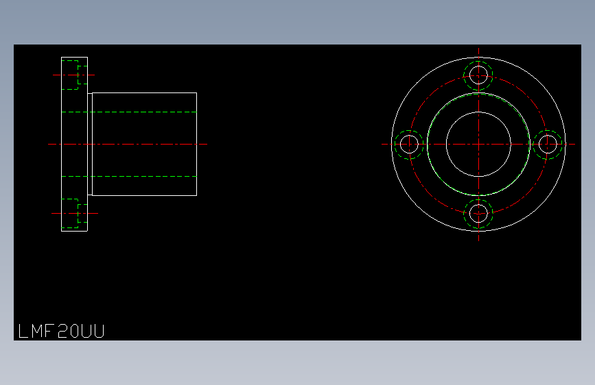 LMF20UU直线轴承.dxf