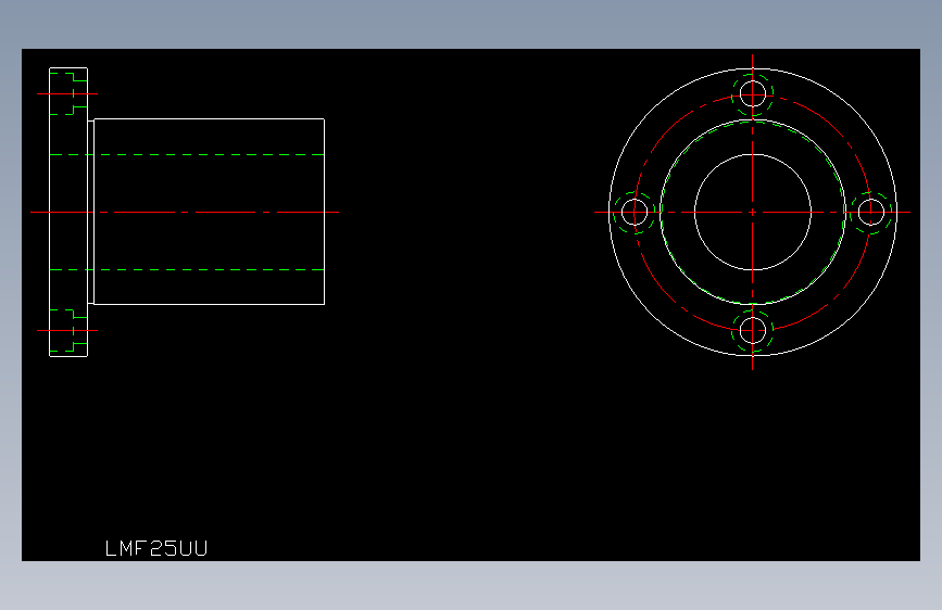 LMF25UU直线轴承.dxf