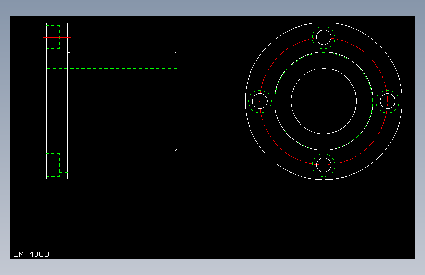 LMF40UU直线轴承.dxf