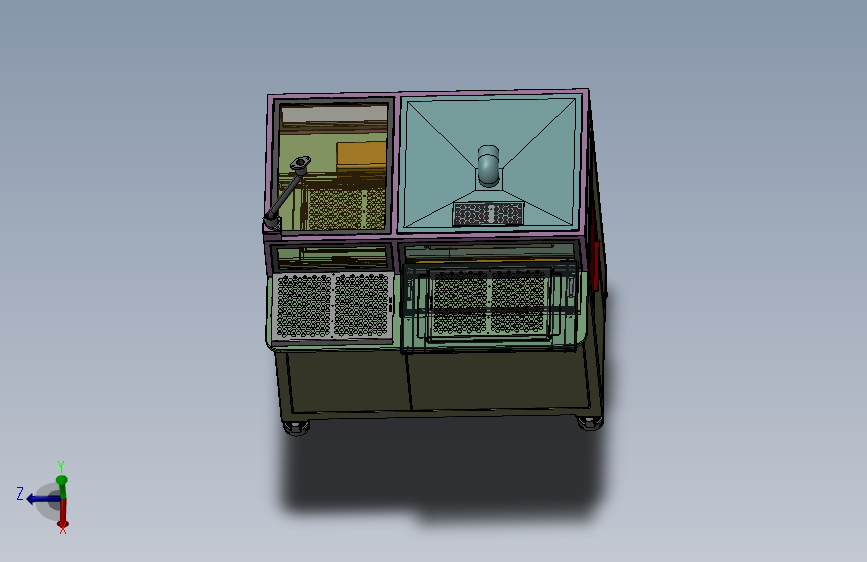 生产线工位3D模型