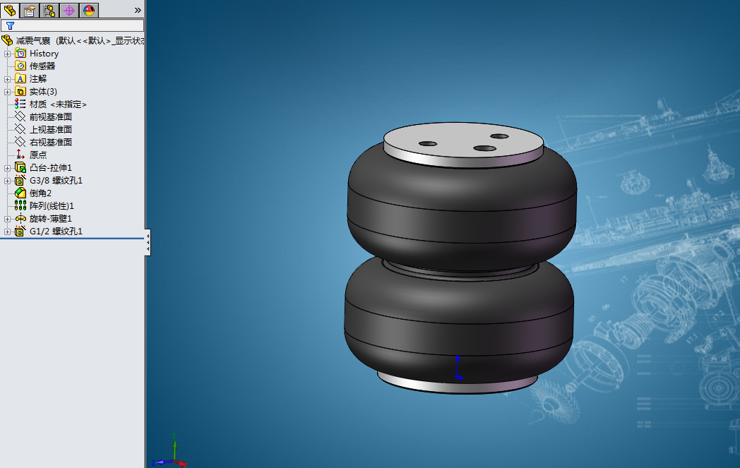 全套振动流化床干燥机系统设计三维图