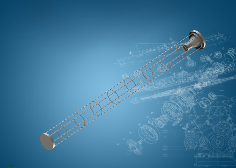 全套振动流化床干燥机系统设计三维图