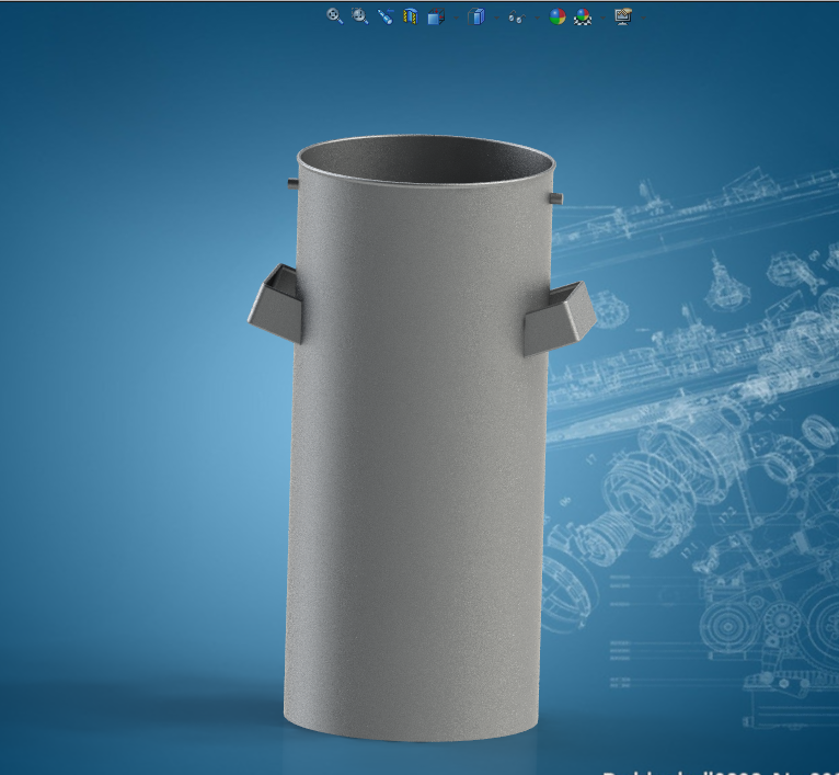 全套振动流化床干燥机系统设计三维图