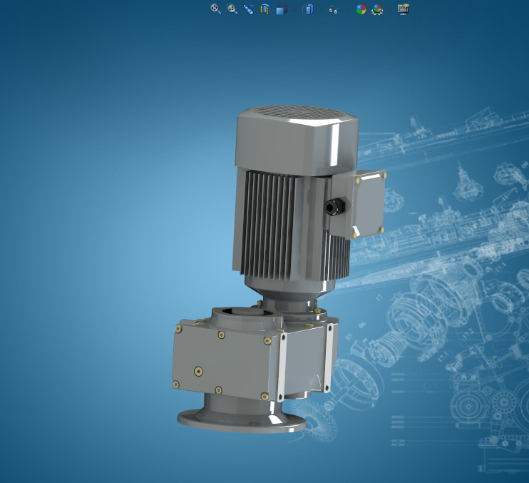 全套振动流化床干燥机系统设计三维图