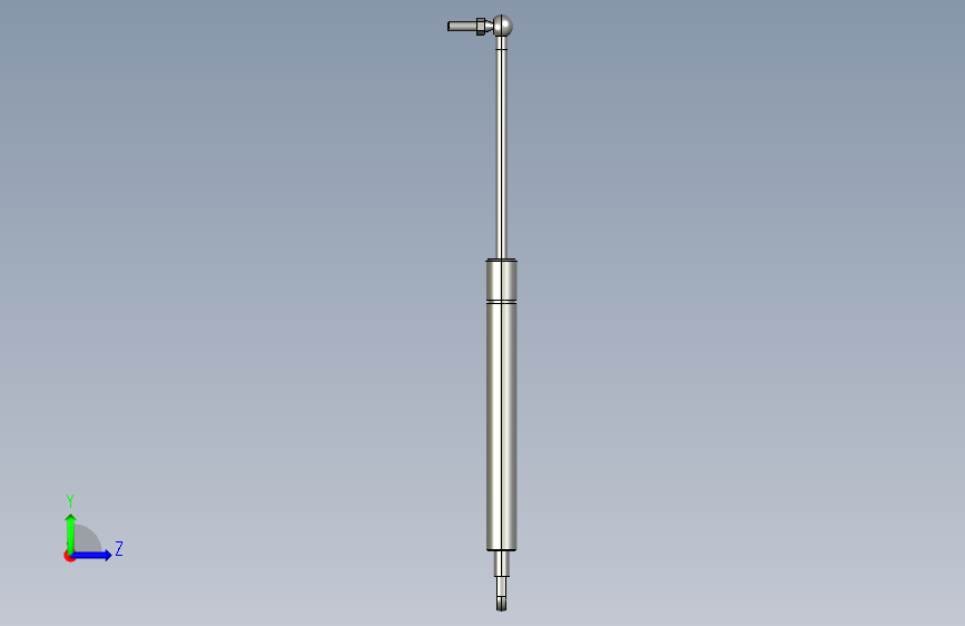 gsf16-a-c-s110氮气弹簧 左侧视图