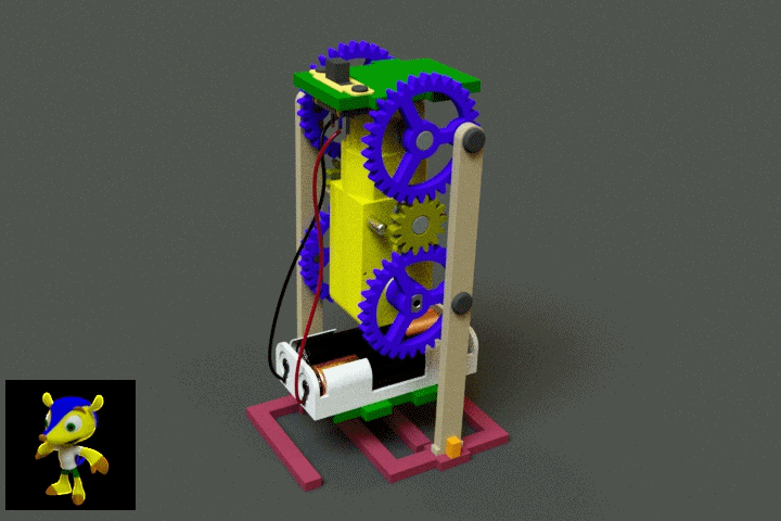 微型步行机器人3D数模图纸 Solidworks设计 附多种格式