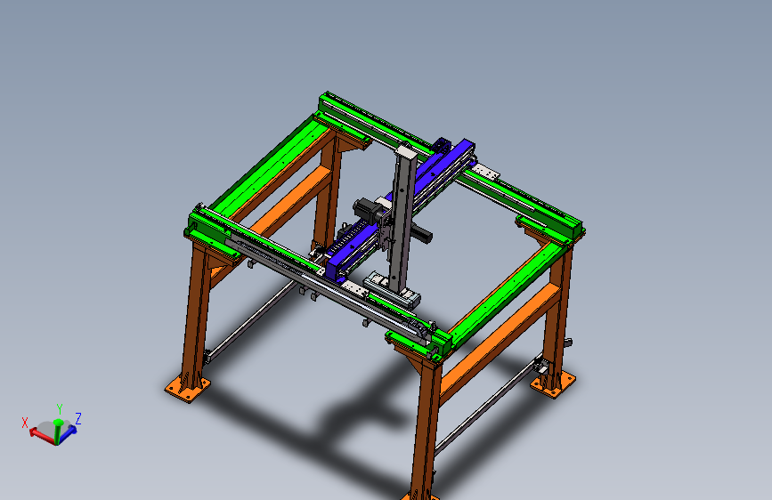 三轴机械手三轴桁架机械手3D数模图纸 Solidworks设计(1)(1)