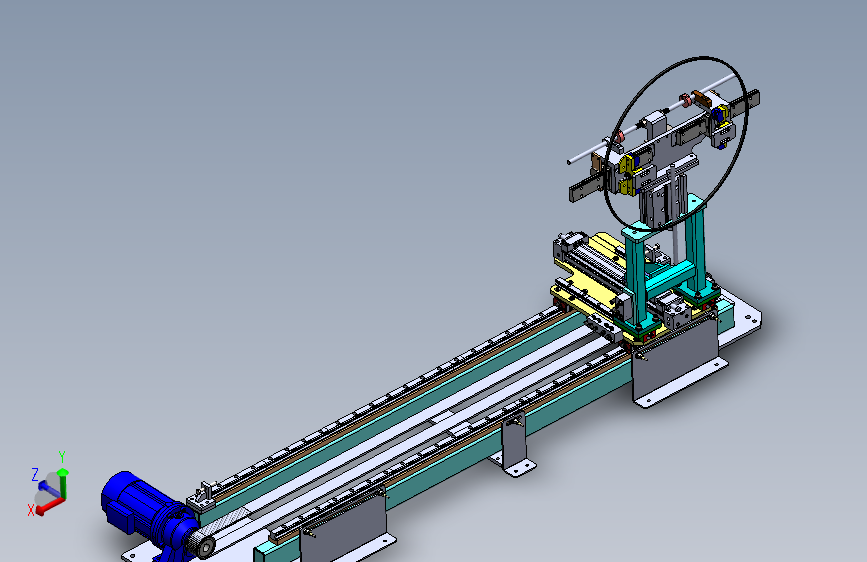 胎圈传送装置3D数模图纸+Solidworks设计