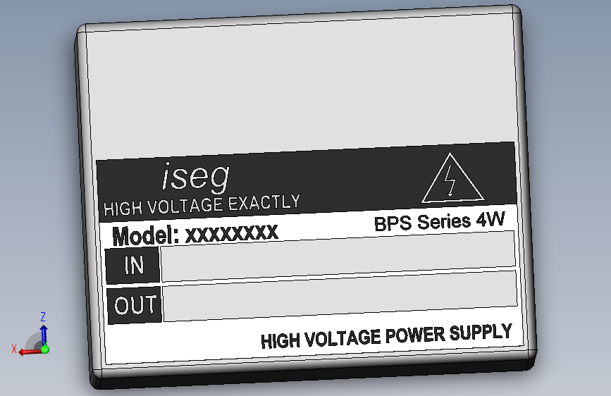 高压转换器模块ISEG BPS 4W.SLDPRT