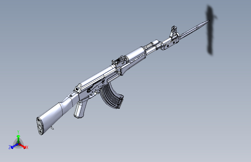 Ak-47自动步枪刺刀版