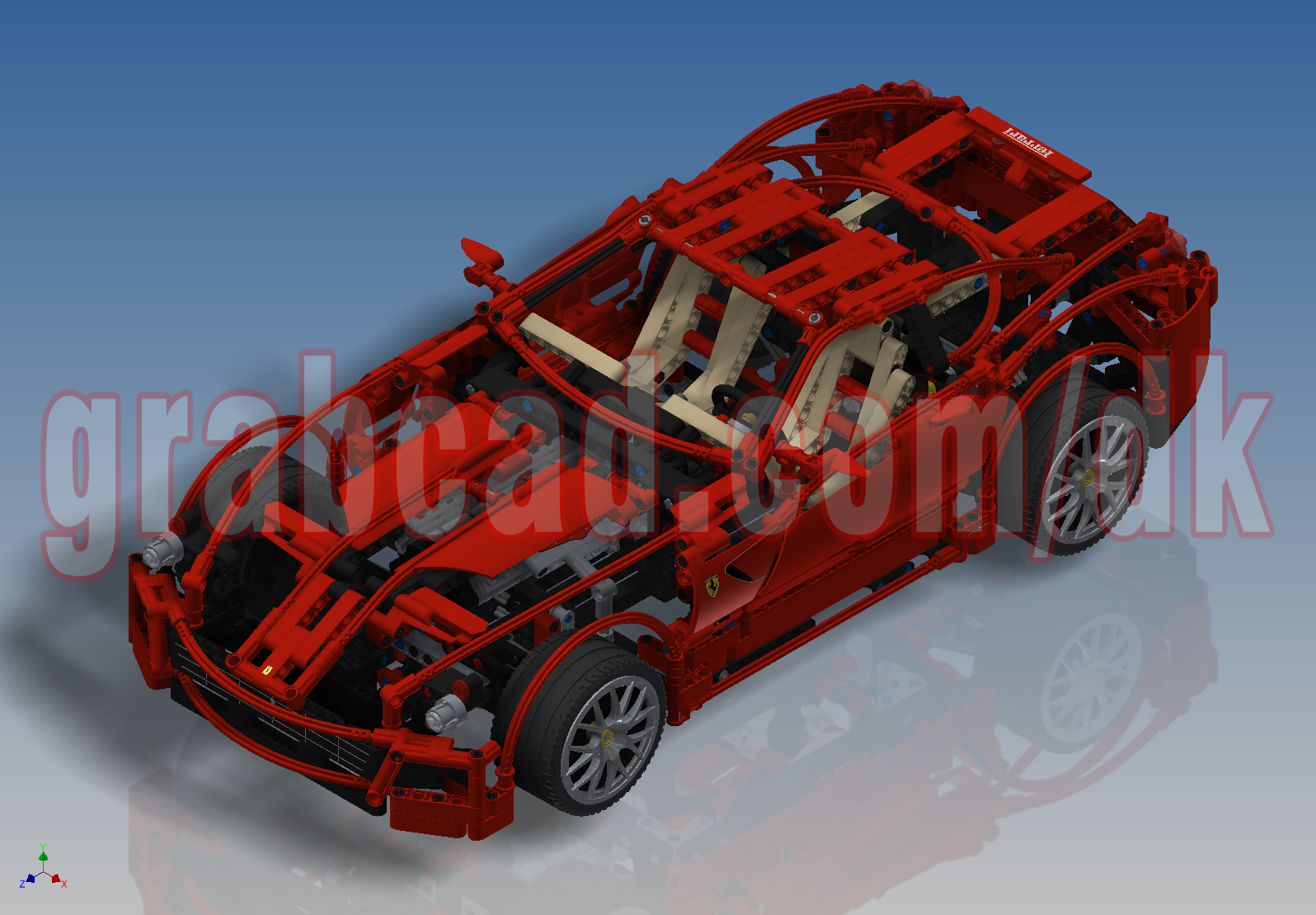 083-法拉利Ferrari-乐高赛车手-599Gtb菲奥兰诺(8145) STEP