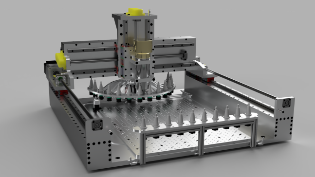 数控雕刻机-刀库-5570-z10-cnc