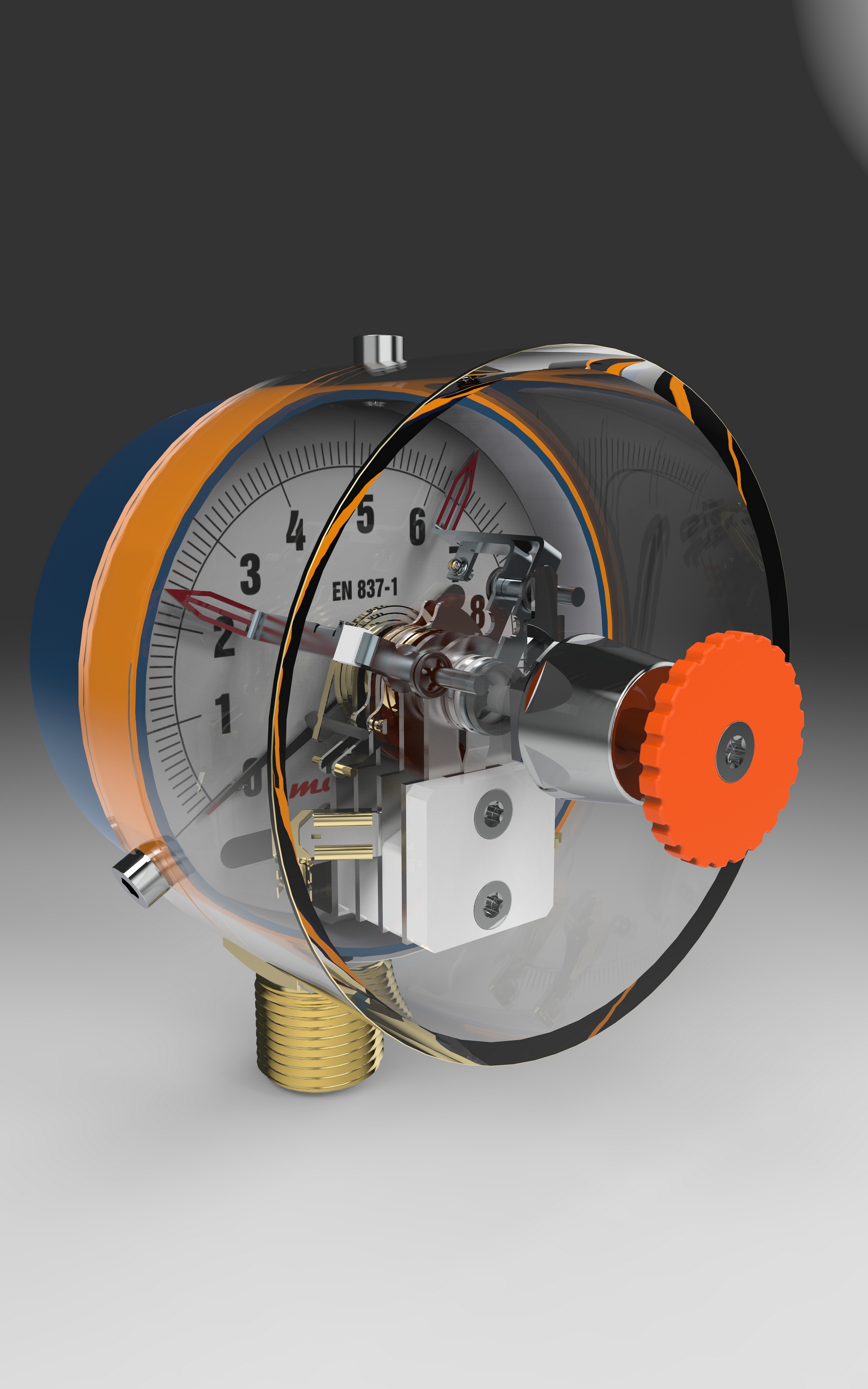 压力表全结构模型