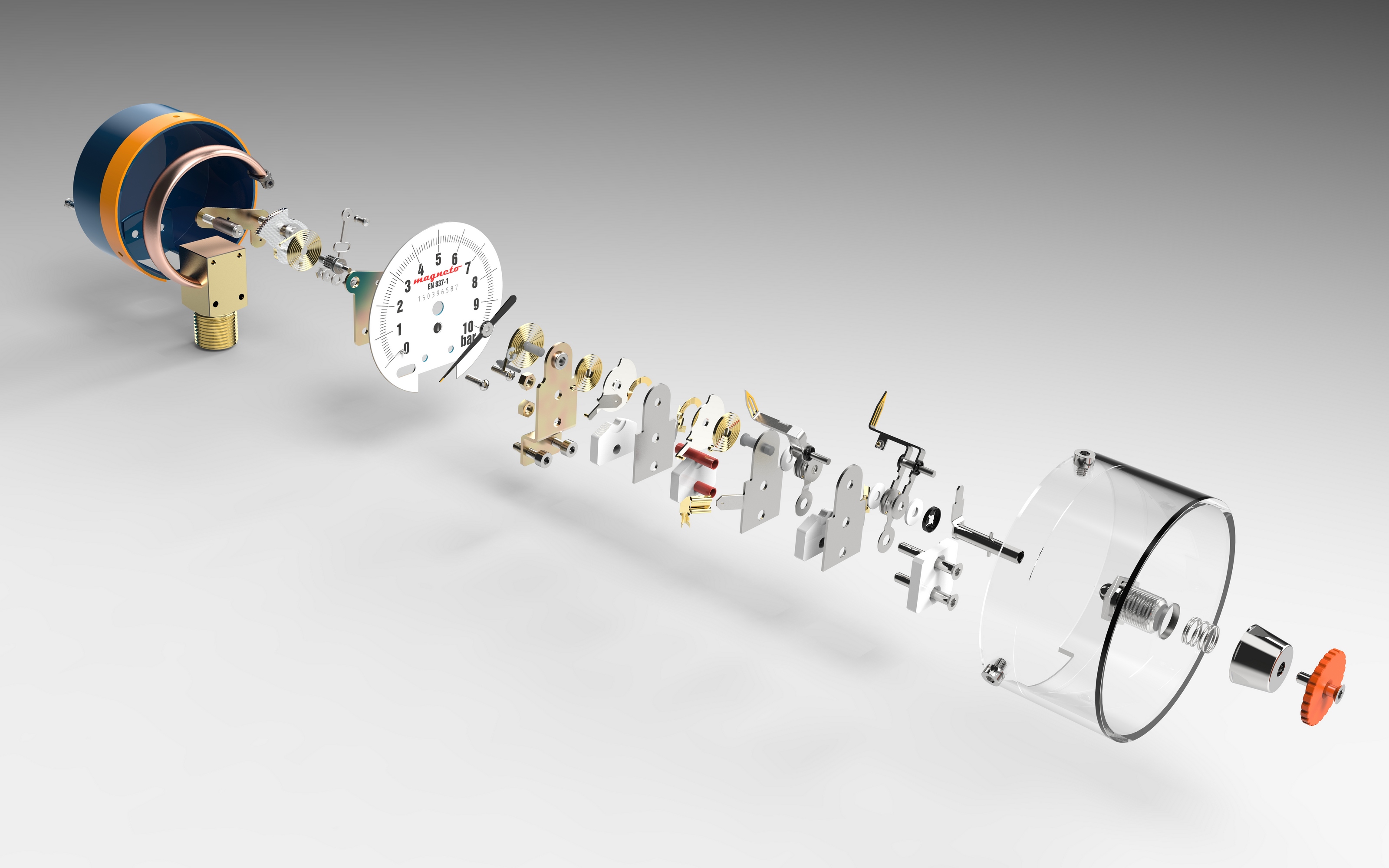 压力表全结构模型