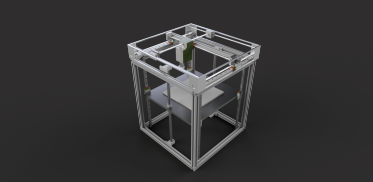 3D打印机的简化模型