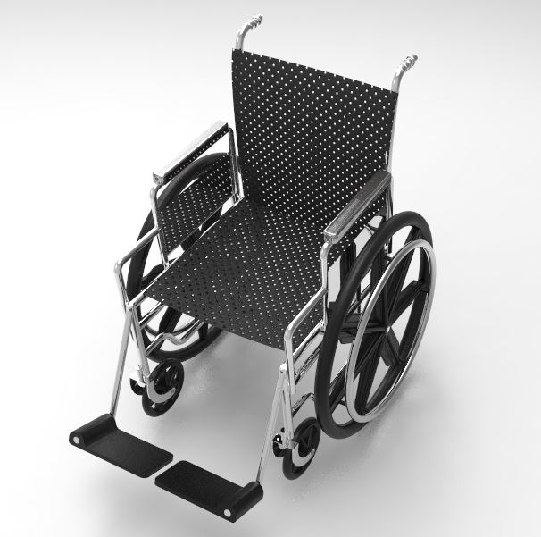 Wheelchair普通医疗轮椅纸IGS格式