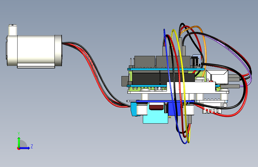 基于+Arduino+的自动灌溉系统 左侧视图