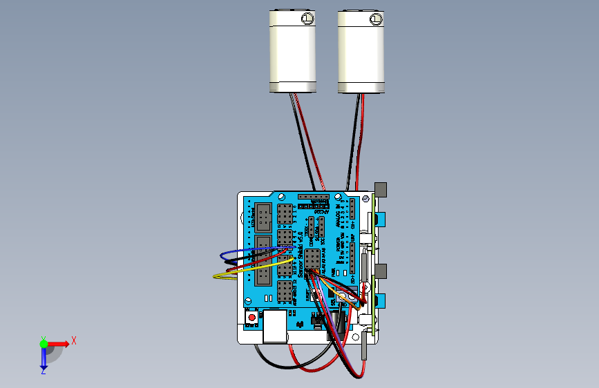 基于+Arduino+的自动灌溉系统 俯视图
