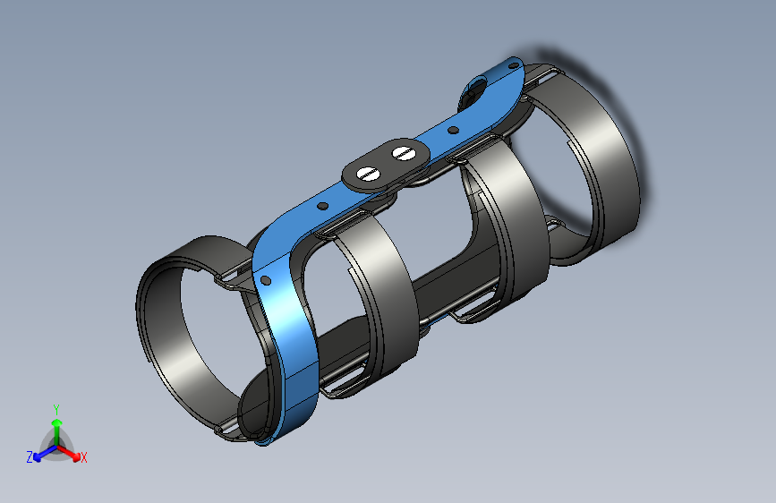 膝关节矫正支具3D模型三维建模图纸