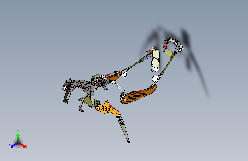 一种外骨骼模型3D图纸模型