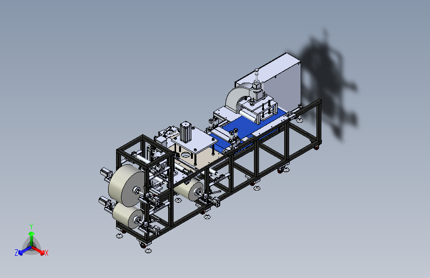 医疗袋自动生产线设备3D模型图纸