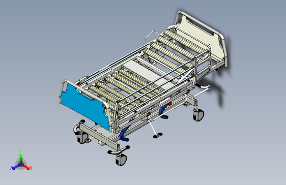 医院病床3D模型三维建模图纸