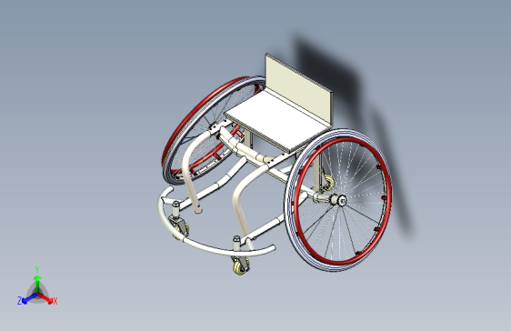 运动轮椅3D模型三维建模图纸