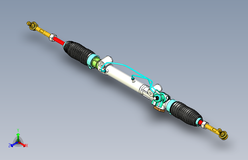 车辆动力转向架Steering 3D数模图纸