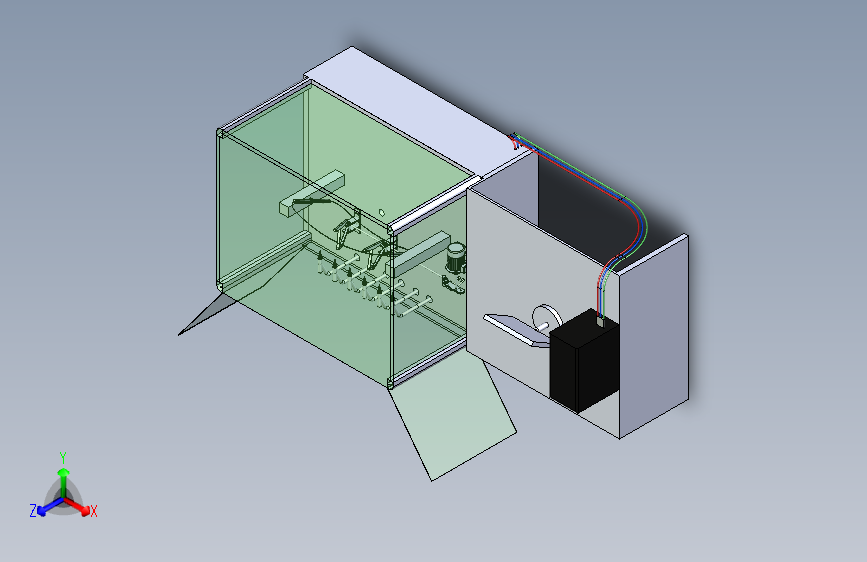 汽车雨刮器试验台3D模型