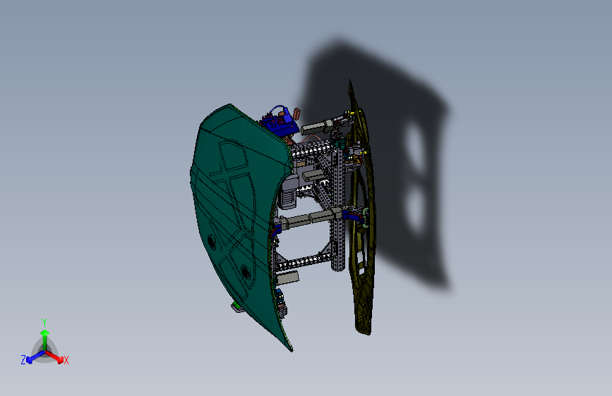 汽车引擎盖双面机械手夹具3D图纸