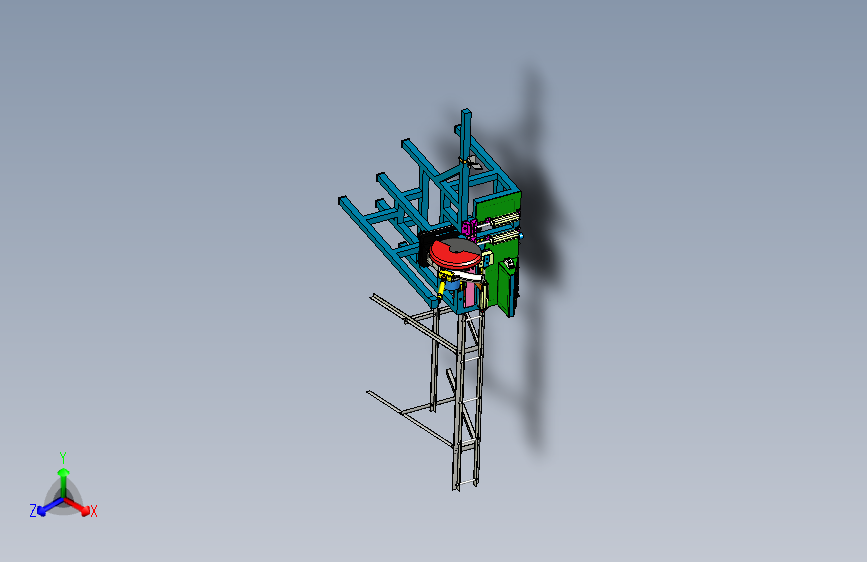 切割机模型三维图3D图纸