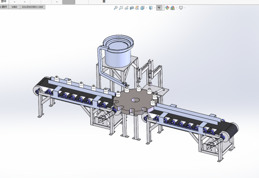 瓶盖封装机设计三维SW模型3D数模+CAD图纸