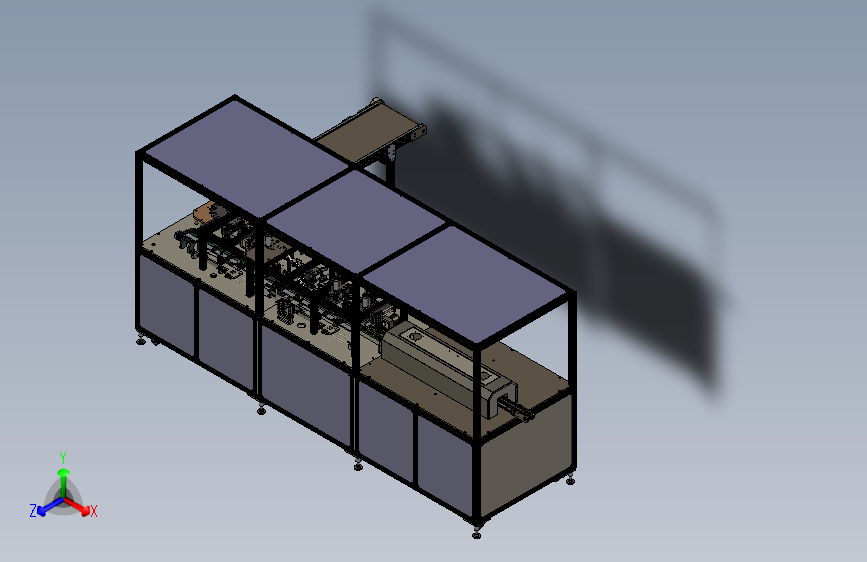 编码器自动化组装生产线3D图纸