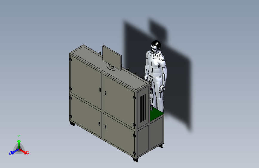 测表自动组装机测表总装图3D模型