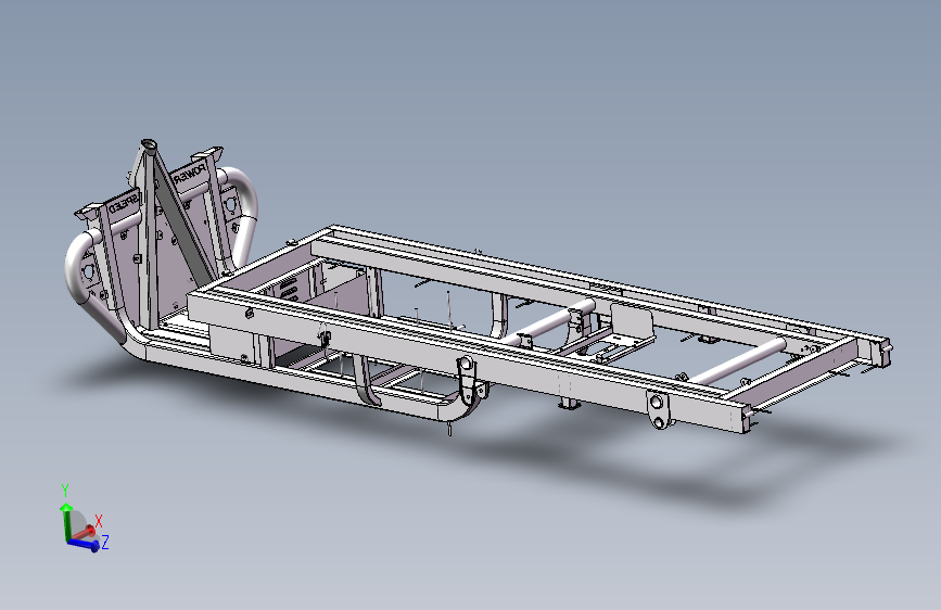 载重型三轮车车架