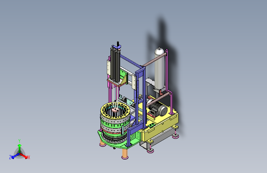 电机组装设备3D图纸三维模型
