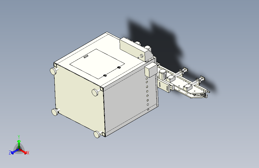 电容剪脚弯脚成型一体机设备3D模型图纸
